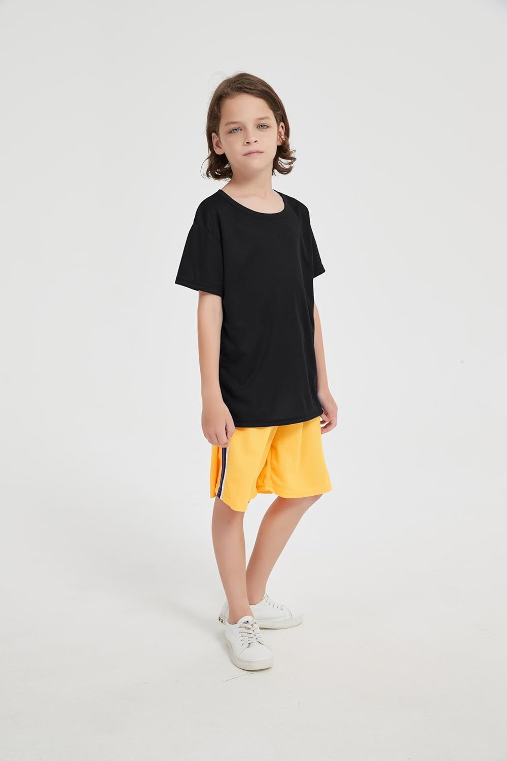 6-Pack Boys Athletic T-Shirts Quick Dry Short-Sleeve Tops Youth Moisture Wicking Running Sports T-Shirts（4-18 Years）