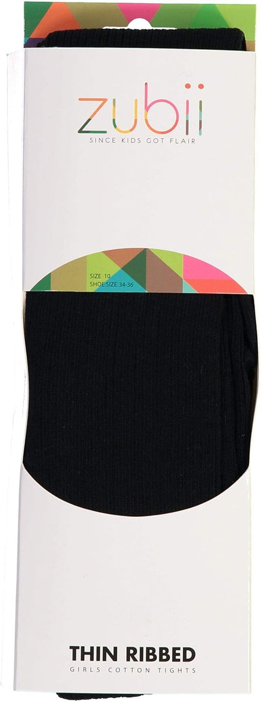 Kids, Girls thin Ribbed Cotton tights, Comfy, Soft Flat Tights Made from Breathable cotton| Great Tights For Uniform,