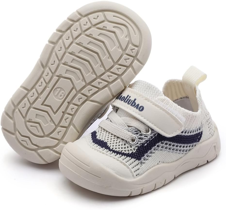 LIZISHU Baby Shoes Infant Boys Girls Knitted Mesh First Walking Shoes Breathable Non-Slip Toddler Sneakers for 6-24months