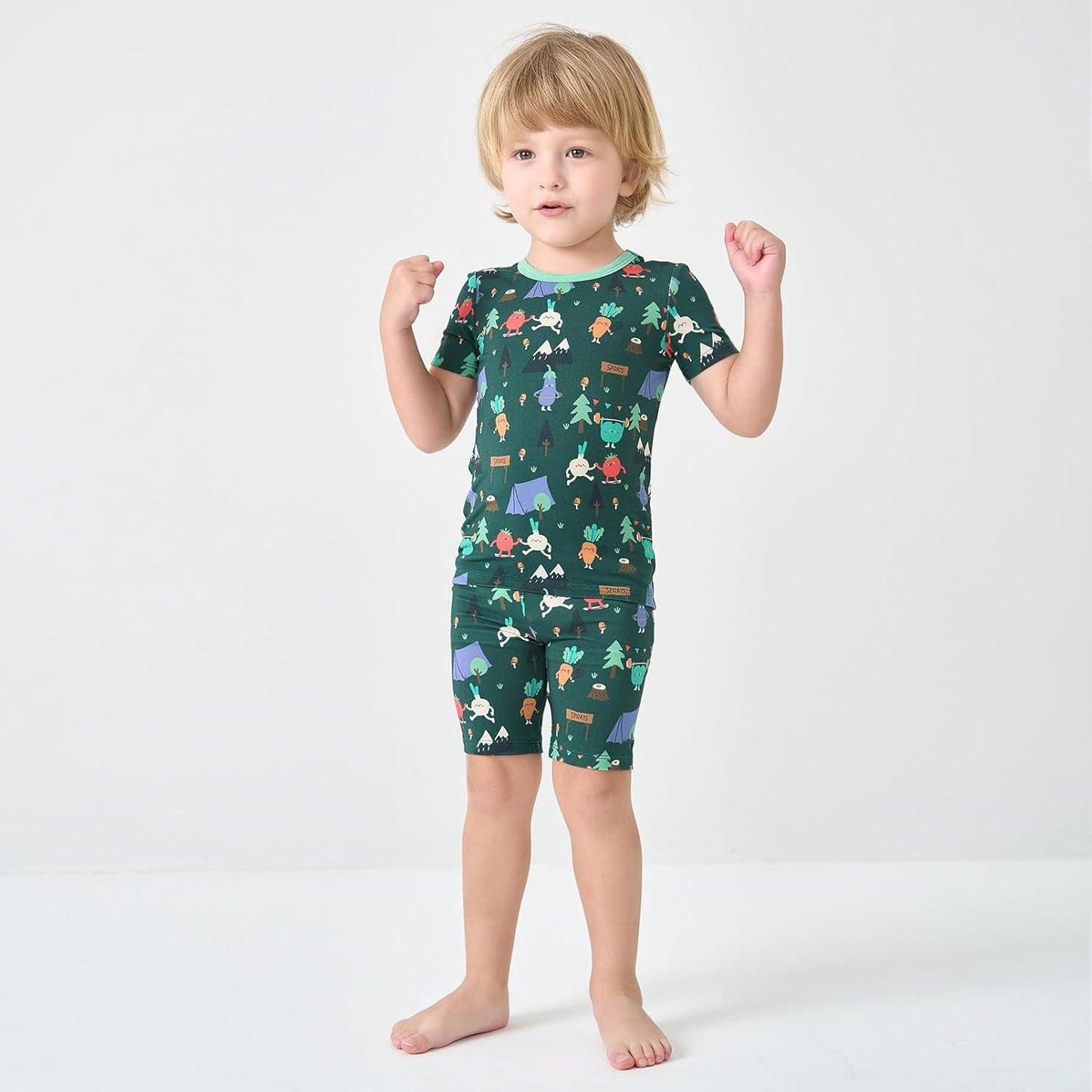pureborn Baby Toddler Kids Viscose from Bamboo Pajamas Set Pjs 2pcs 18M-8Y