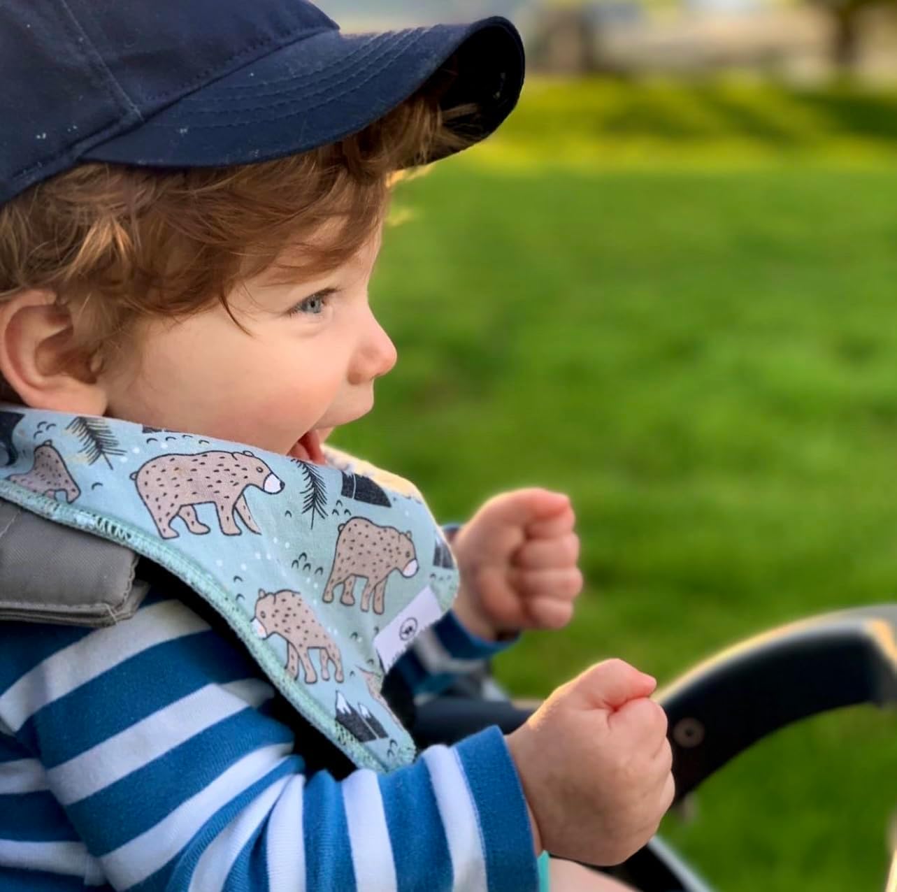 DiaperSquad's Baby Bibs for Drooling and Teething, Bibs for Boys, Baby Girl - Solid Cotton Baby Drool Bibs