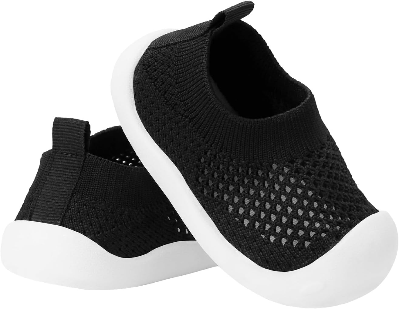 Baby Walking Shoes Toddler Girl Boy Soft Sole Breathable Mesh Slip on Summer Wide Shoes Infant Flexible Lightweight Non-Slip Safer Causal Tennis Shoes Toddler First Walkers Shoes Rubber Soles Outdoor