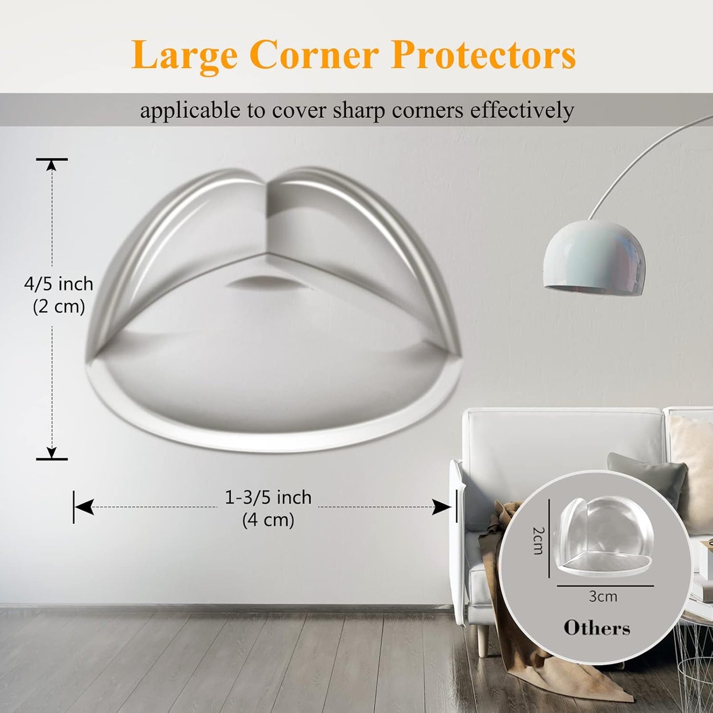 32 Pack Corner Guards Clear Corner Protectors Baby Proof Corner Guards Stop Child Head Injuries Tables, Furniture & Sharp Corners Baby Proofing