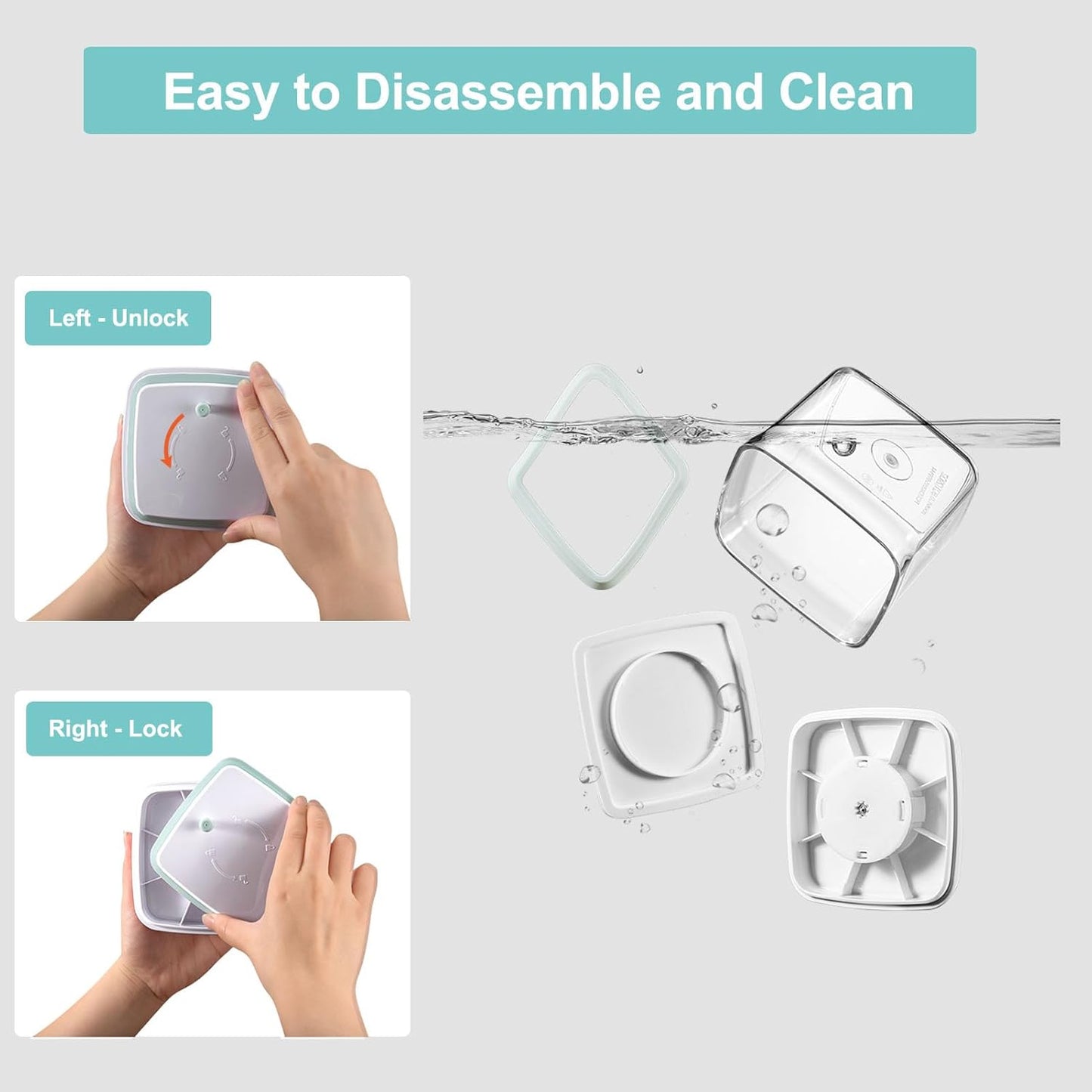 Airtight Food Storage Container - 0.9qt / 900ml Square Pop Containers With Lids, Bpa Free Stackable Container for Coffee Cereal Flour Spaghetti Rice Kitchen Organizer