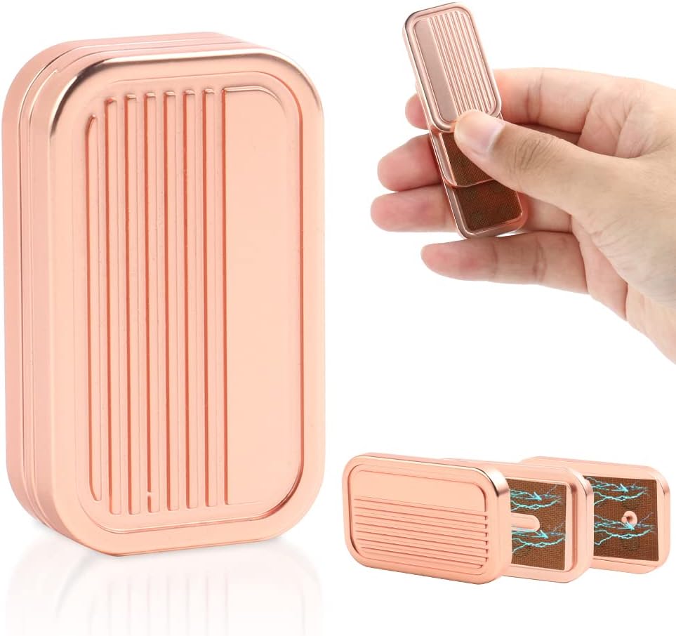 STONESTAR CP3 Fidget Slider - Magnetic Metal Fidget Toys Stress Relief Toy, Men’s EDC Fidget Toy Haptic Coin Office Desk Toys Gifts for Adults (Rose Gold)