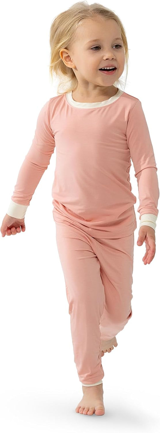 2-Piece Pajama for Kids and Toddlers - Toddler Pajamas - Boys and Girls Pajamas viscose made from Bamboo