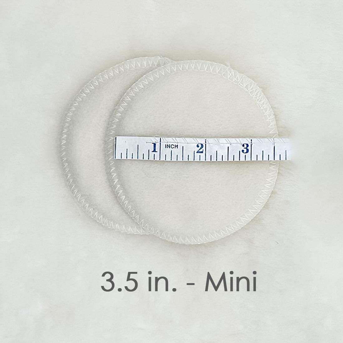 Merino Wool Nursing Pads, Style Softline, Regular Thickness, Size Mini - 3 in. Diameter