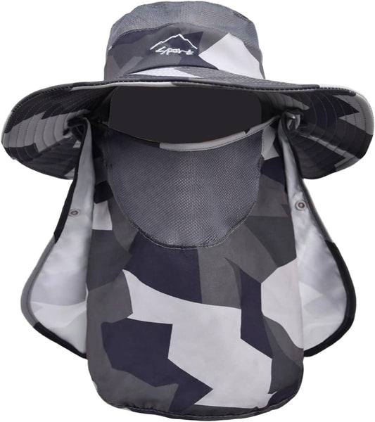 Sun Hats for Men Women Fishing Hat UPF 50+ Breathable Wide Brim Summer UV Protection Hat