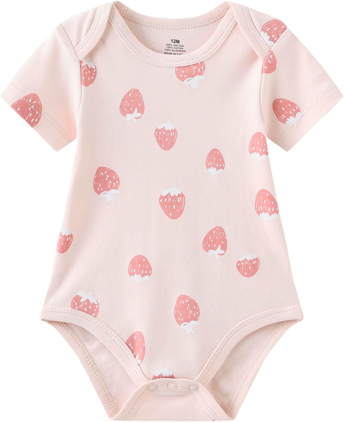 Baby Bodysuit Short Sleeve one-Piece Newborn Baby Clothes for Baby Boy and Girls