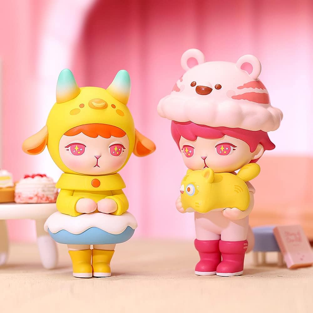 POP MART Bunny Series Collection Zodiac Art 12PC Exclusive Action Figure Box Toy Bulk Box Popular Collectible Art Toy Cute Figure Creative Gift, for Christmas Birthday Party Holiday