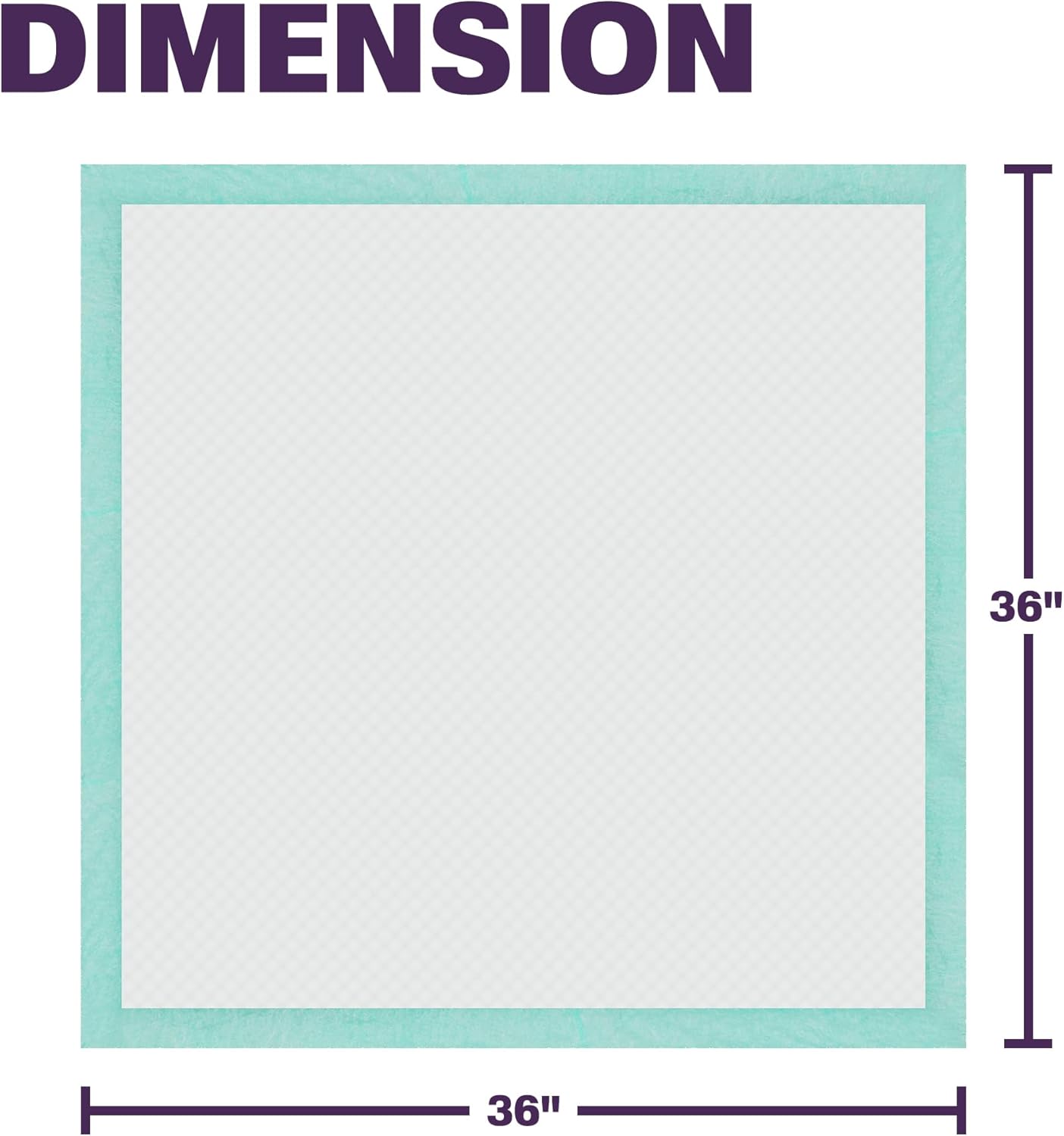 Disposable Bed Pads for Adults Extra Large 36 x 36 (50 Count) - Incontinence Bed Pads, Chuck Pads, Chux Pads, Changing Pads for Baby, Pee Pads for Kids