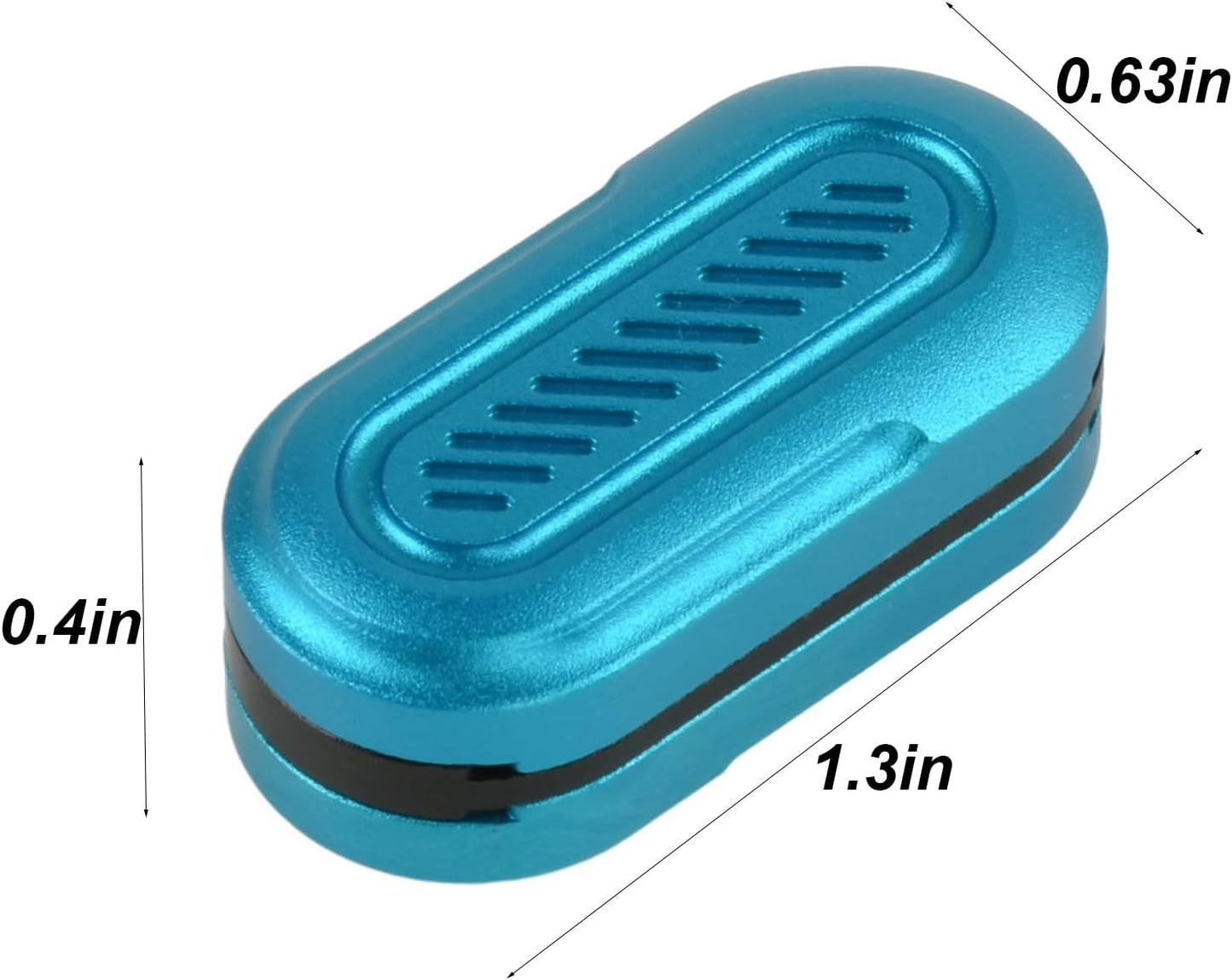 Fidget Toys Adults Metal Fidget Slider EDC Fidget Toys Magnet Fidget Stress Relief ADHD Toys Desk Toys for Office for Adults(Mini Fidget Slider Blue)