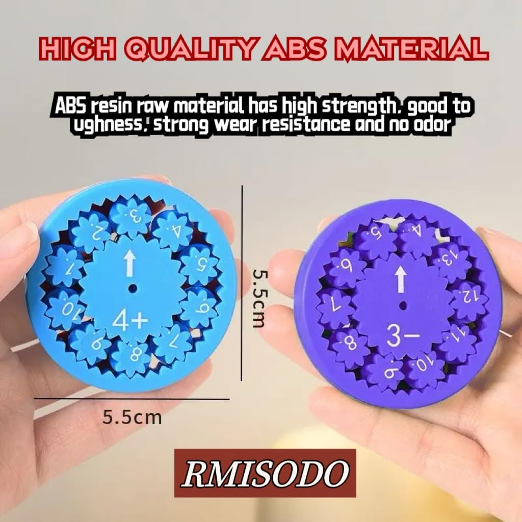 Math Fidget Spinner, Numbers Addition&Subtraction, Multiplication&Division Fidget Spinner, Fidget Learning Game Toy,Math Game for Learning & Education Toys (18Pcs(Mix))