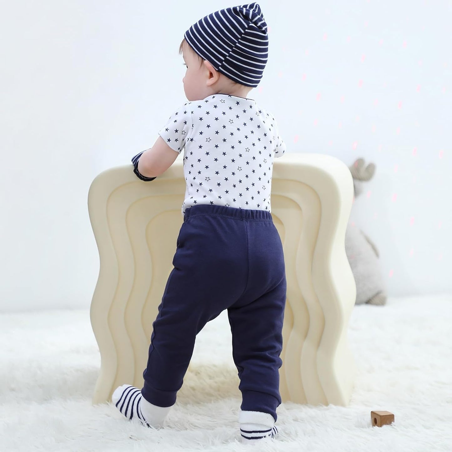 Baby Bodysuit and Pant Set 10-pcs Cotton Soft Newborn Boy Girl Clothes Outfits