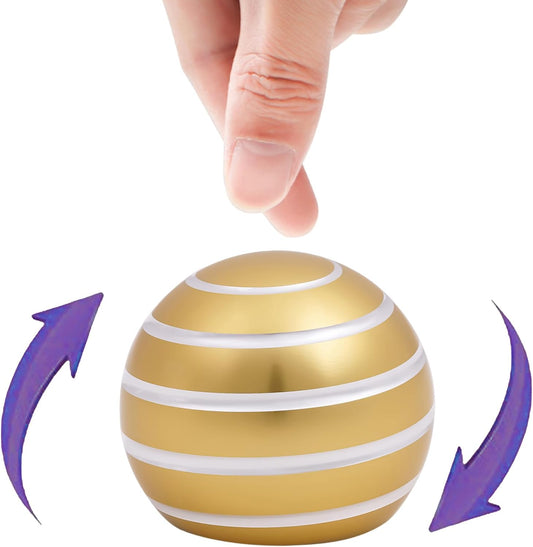 Desk-Toys for Fidget Kinetic-Cool-Gadgets: Cool-Stuff for Kid Children Teen Adult, Optical-Illusion Toy for Office School Home Women Men Christmas Stress-Relief-Gifts 180 Seconds Spinning