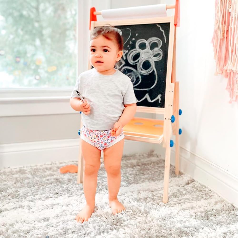 BIG ELEPHANT Potty Training Underwear - 10 Pack, 100% Cotton Absorbent Unisex Toddler Pee Pants for Boys Girls