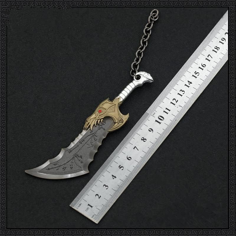 Superbuybox God of War Kratos Blades of Chaos Action Figures Game Collection Keychain Desk Decoration Backpack Pendant Gift