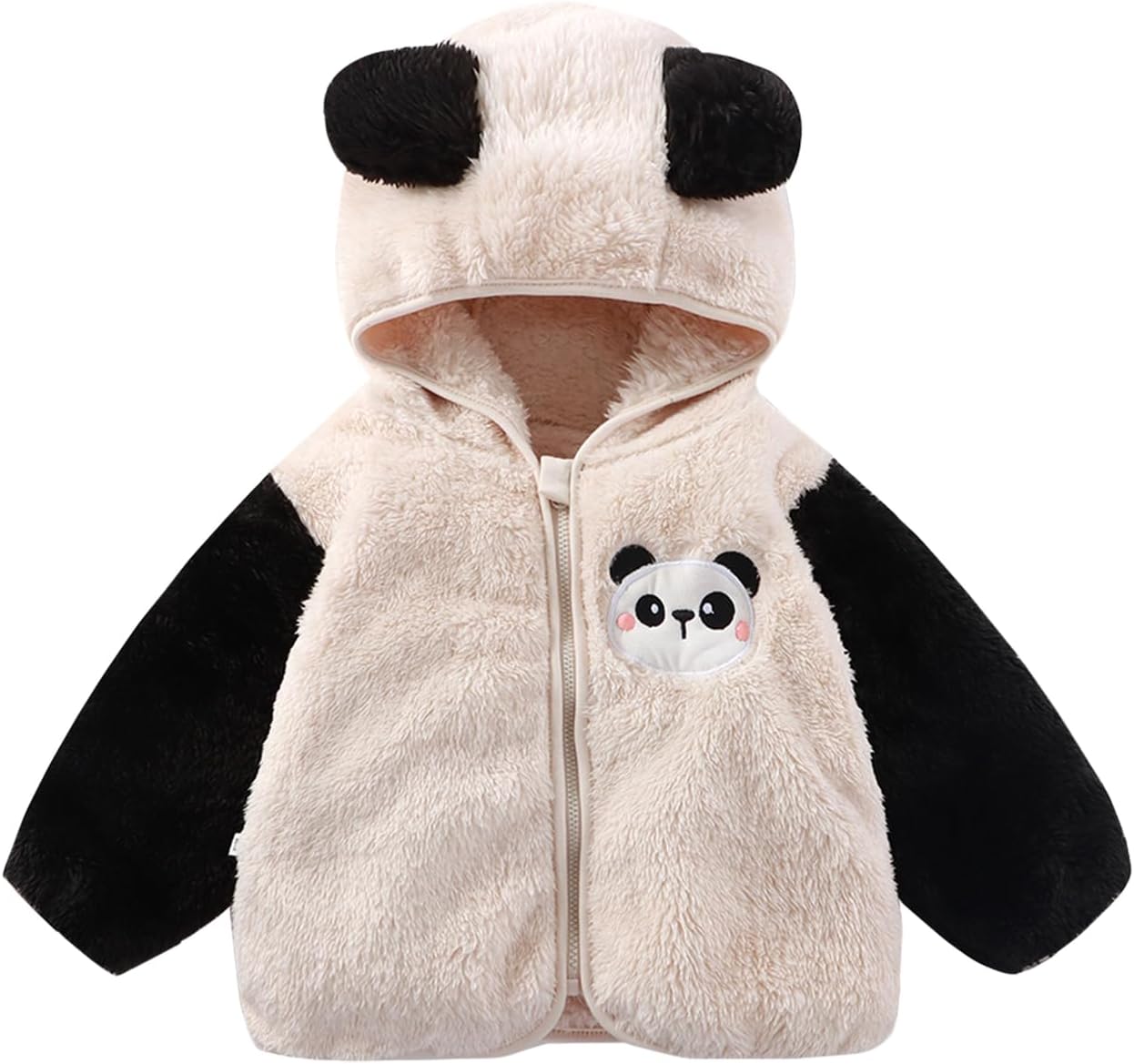 Baby Boy Winter Fleece Coat Toddler Girl Jacket Infant With Hood Panda Outerwear