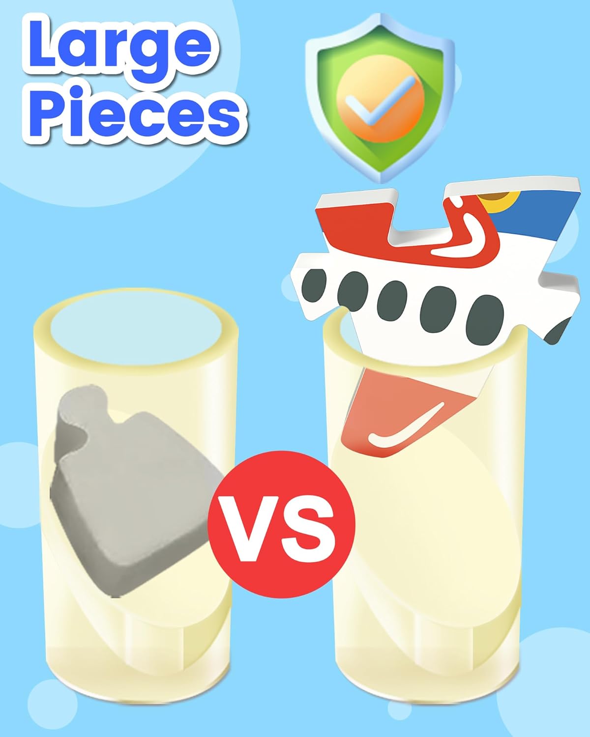 Benresive Wooden Toddler Puzzles, Montessori Toys for 1 2 3 Year Old Boys, Toys for 1 2 3 Year Old Boy Birthday Gifts, 4 Pack Vehicle Toddler Learning Educational Puzzles