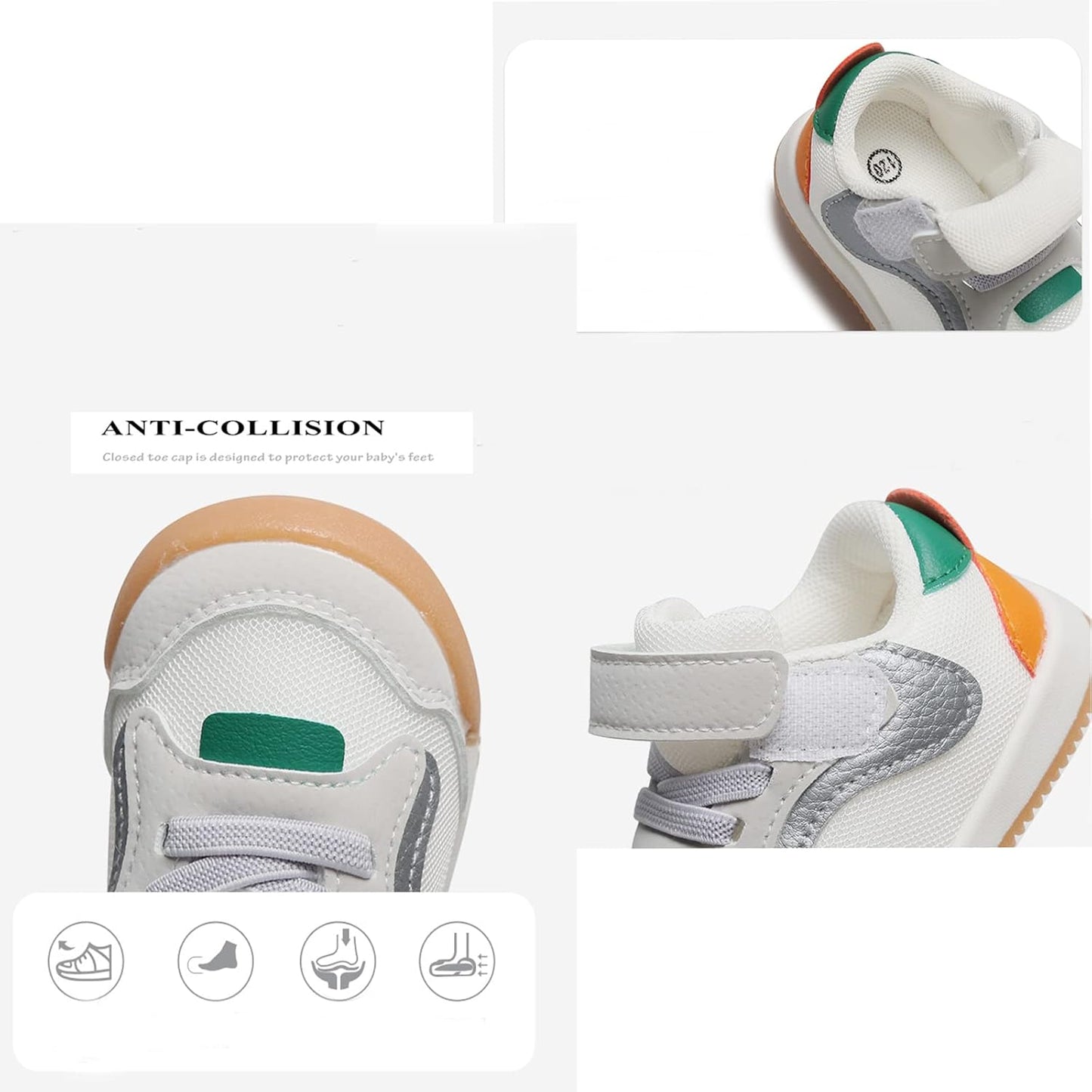 Baby Boy Girl Shoes Infant Non Slip Sneakers Breathable Lightweight Toddler First Walking Shoes 6 12 18 24 Months