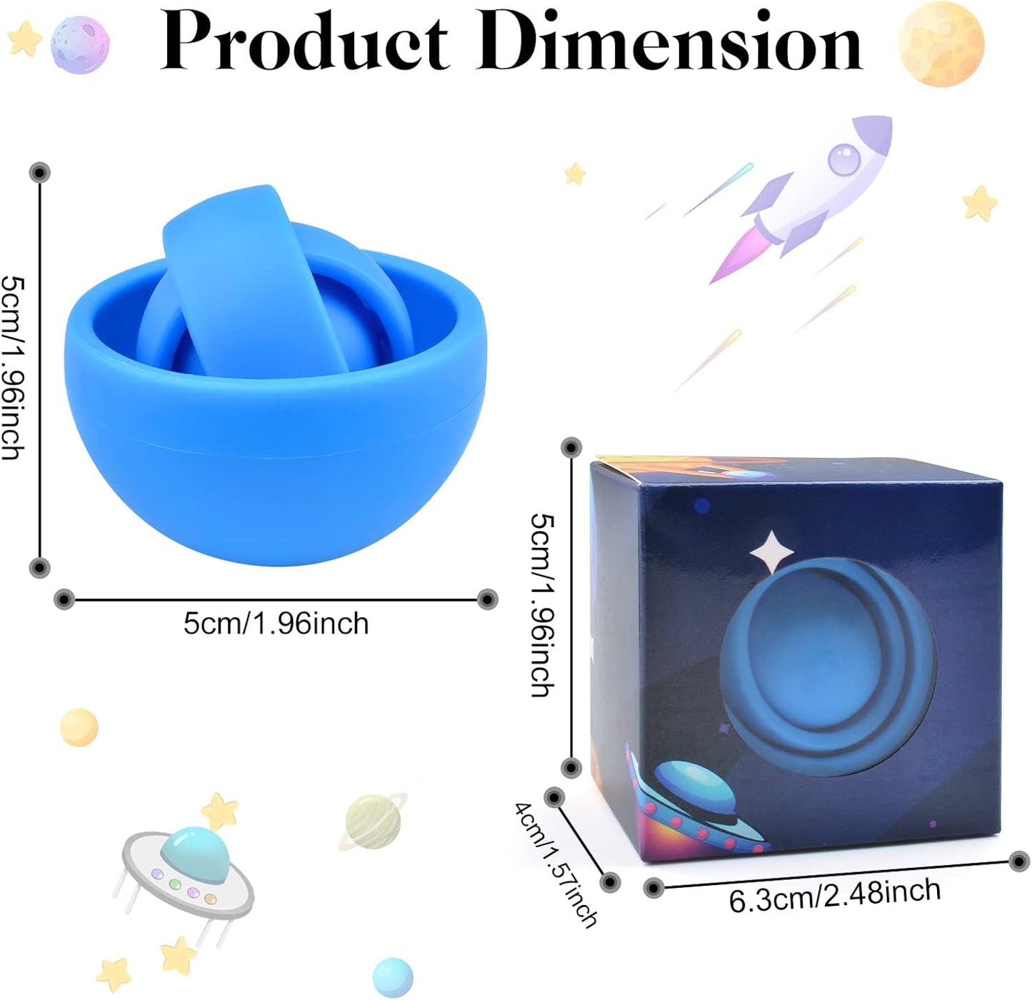 Fidget Toy Adults 2PC, Fidget Spinner Sensory Toys for Kids with Autism, Cool Gadgets Gifts for Boys Girls Teens Kids, Quiet Office Desk Toy ADHD Stress Relief Finger Toy