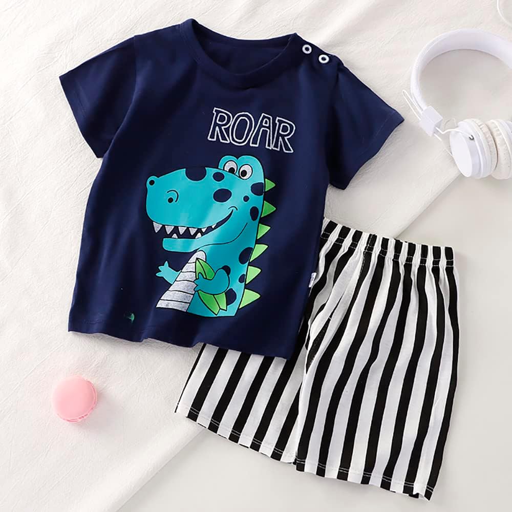 Toddler Baby Boy Clothes for 2t 3t Boys Cute Summer Short Sleeve T-Shirt Tops Shorts Clothes Sets Baby Boy Outfits