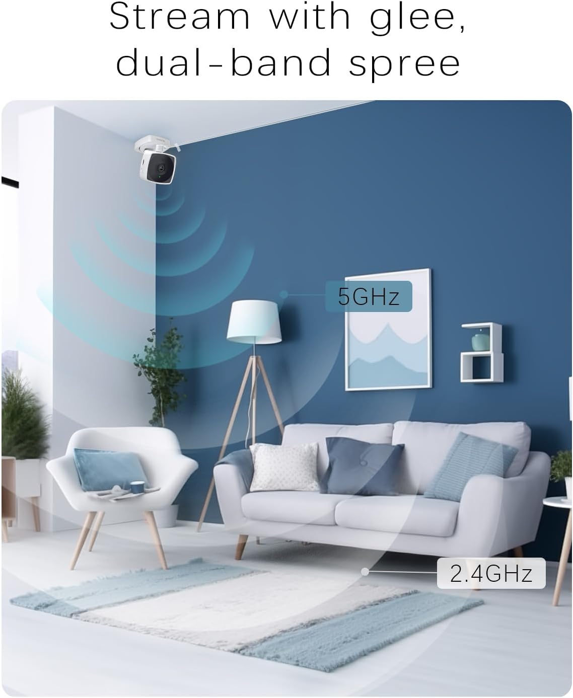 blurams Cameras for Home Security 5GHz, 2K Indoor Camera, Pet Camera with Phone App, AI Motion Detection, 2-Way Audio, Compatible with Alexa&Google Home, 4-Pack