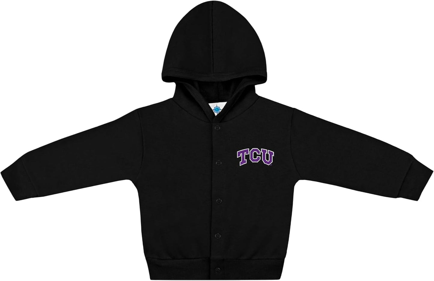 Creative Knitwear College Baby Snap Hooded Jacket - Team Logo, Multiple Colors, for Boys & Girls, (0-24 Months)