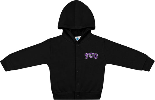 Creative Knitwear College Baby Snap Hooded Jacket - Team Logo, Multiple Colors, for Boys & Girls, (0-24 Months)