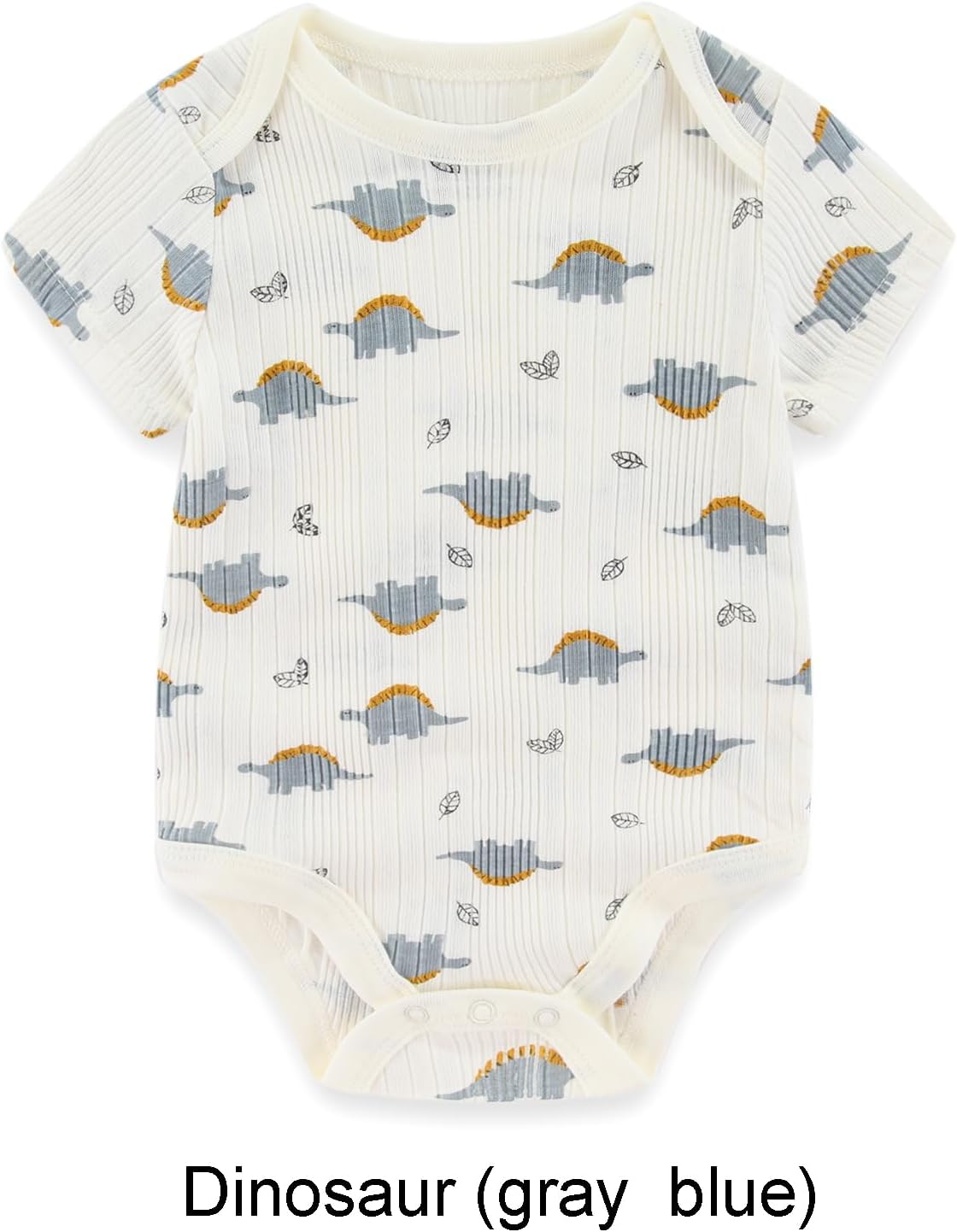 Baby Bodysuit and Pant Set 6-pcs Ribbed Soft Infant Boy Girl Clothes Outfits