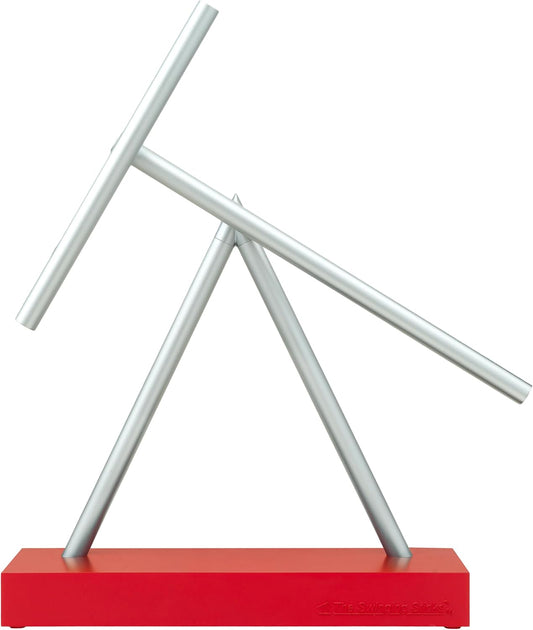 Kinetic Energy Sculpture - Desktop Replica Version (Silver/Red)