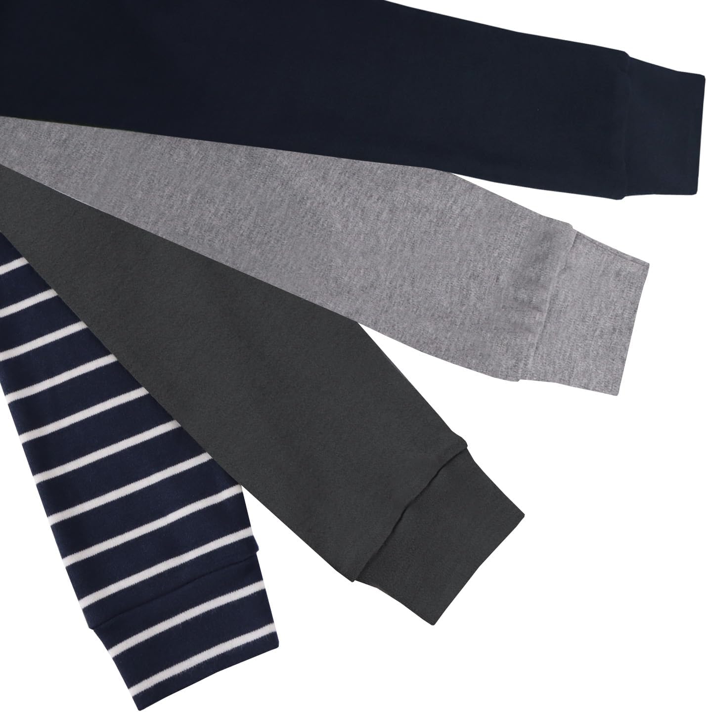 GLASH Kids Baby and Toddler Boys Cotton Pants, 4 Pack 2T-6Y Joggers Sweatpants for Boys