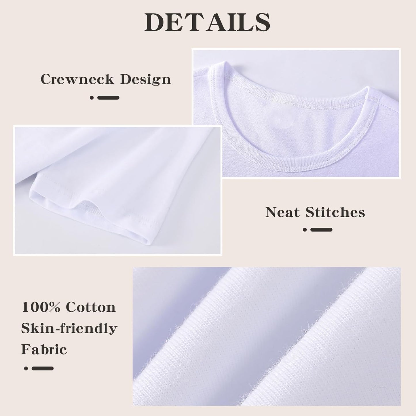 3 Pack Kids T-Shirt Cotton Short Sleeve Tee Shirts for Unisex Boys and Girls Toddler Summer Crew Neck Tops