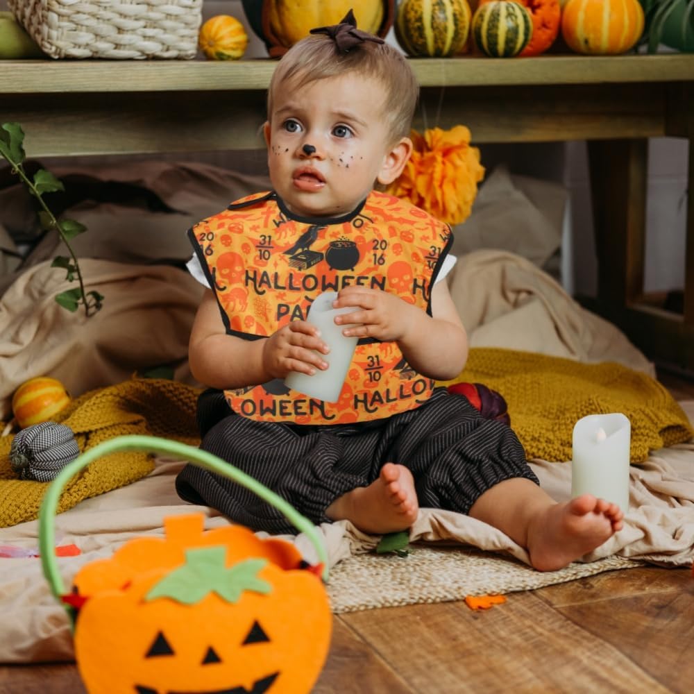 Baby bibs Waterproof Toddler bib - Feeding bib with Pocket for Infant Boy Girl Washable 6-36M