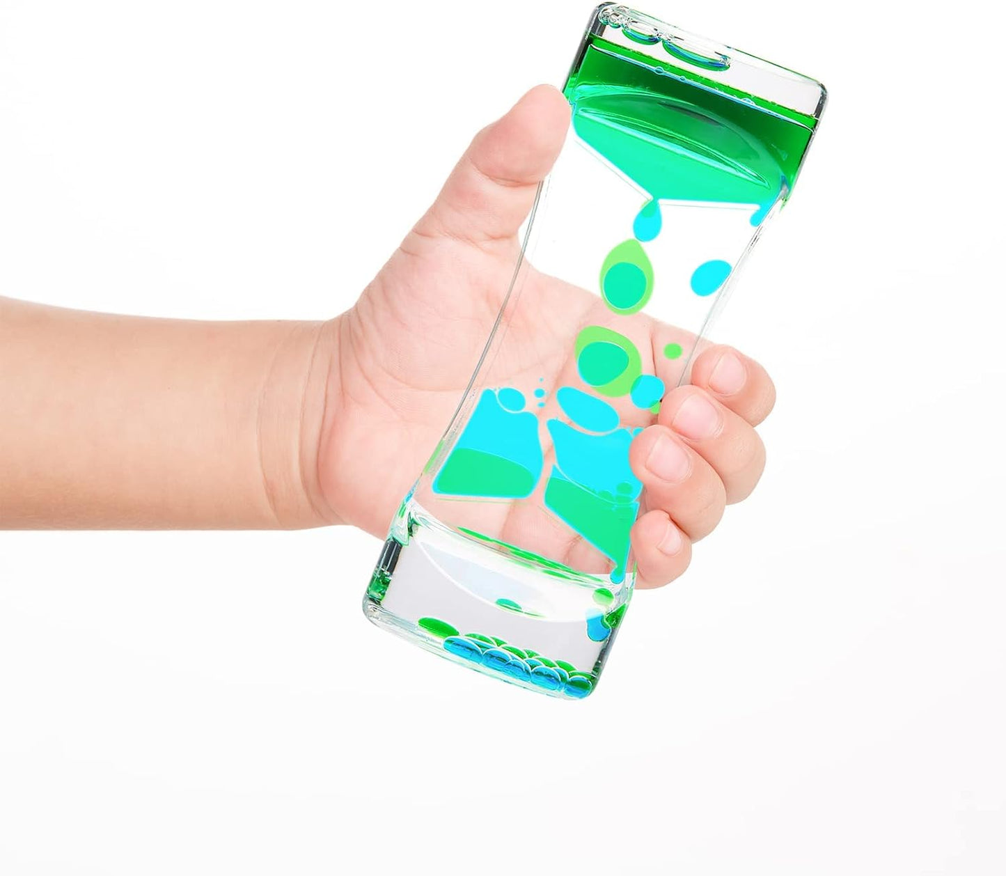 Liquid Motion Bubbler, 4 Pack Stress Management Sensory Toys, Relief Fidget Bubbler,Relaxing Water Timers,ADHD Anxiety Autism Activity,Office Home Colorful Hourglass Desk Decor
