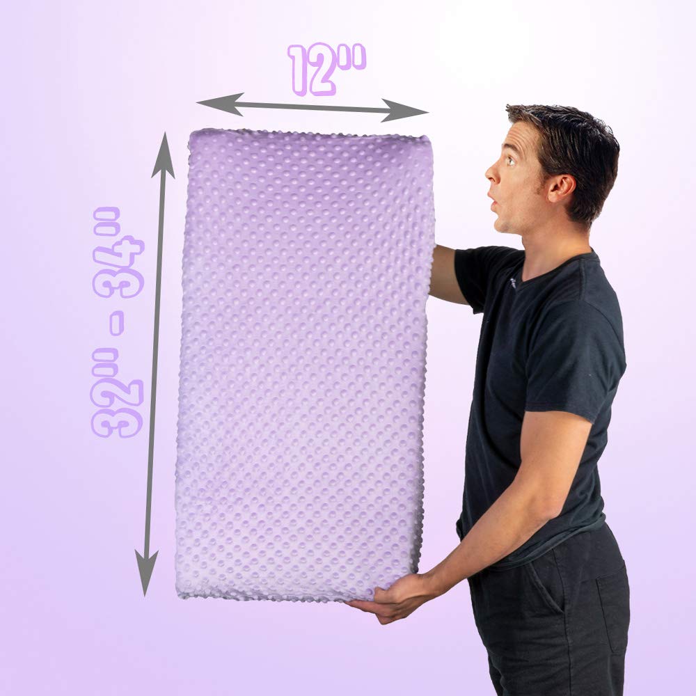 Baby Changing Pad Cover, Super Soft Minky Dot Diaper Changing Table Covers for Baby Girls and Boys, Ultra Comfortable, Safe for Babies, Fit 32"/34'' x 16" Pad (Orchid)