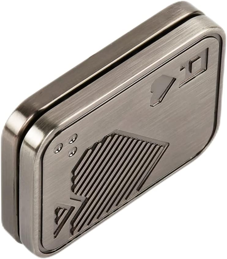 EDC Metal Fidget Slider Toys- Stress Relief EDC Fidget Slider Casual Metal Adult's Hand Toys Office Desk Toys Gifts Stress Toys for Adults(Poker-A)