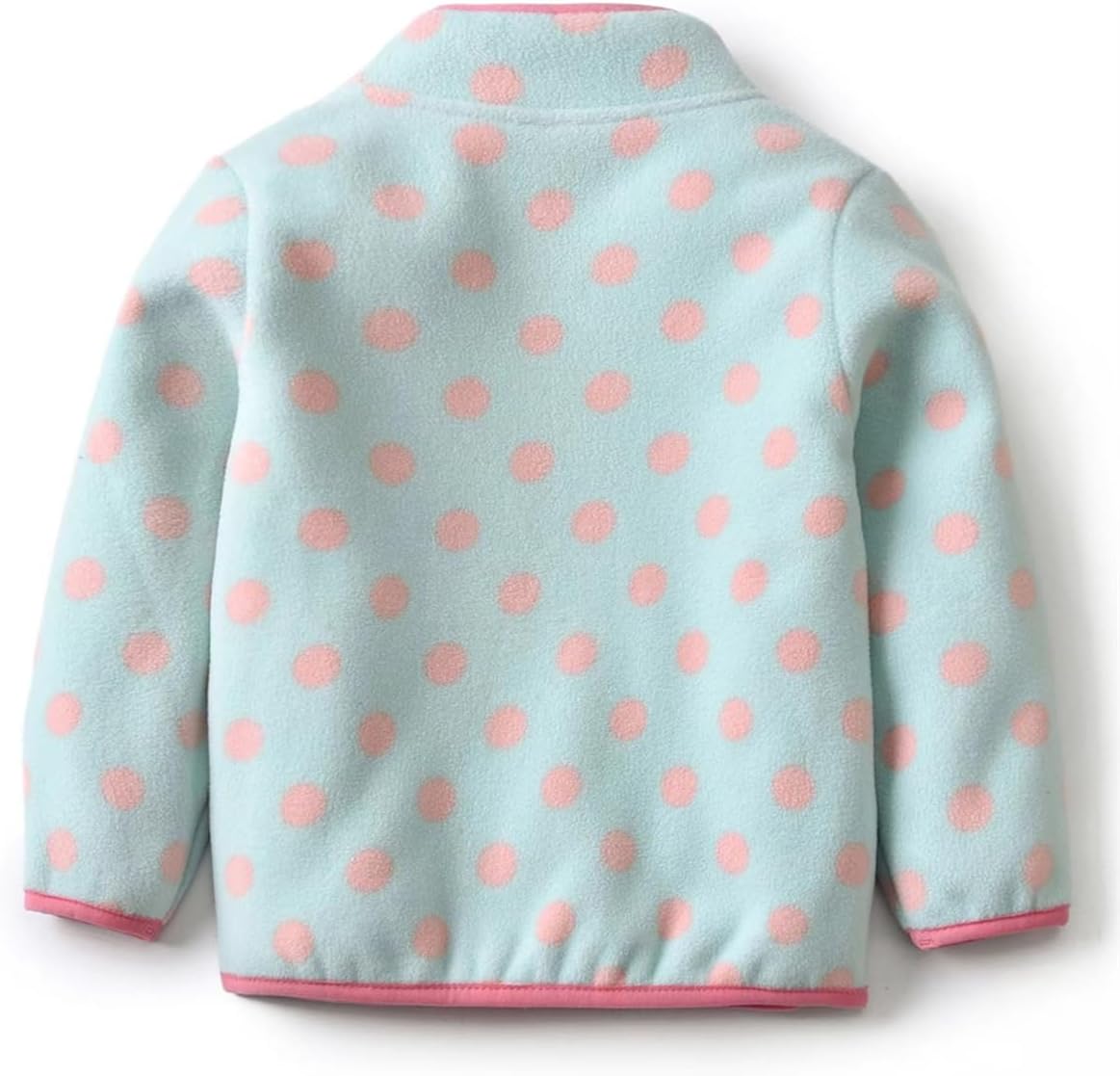 Kids Printed Polar Fleece Jacket Toddler Baby Boys Girls Autumn Winter Warm Sherpa Lining Outerwear Soft Lightweight
