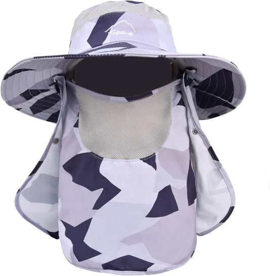 Sun Hats for Men Women Fishing Hat UPF 50+ Breathable Wide Brim Summer UV Protection Hat