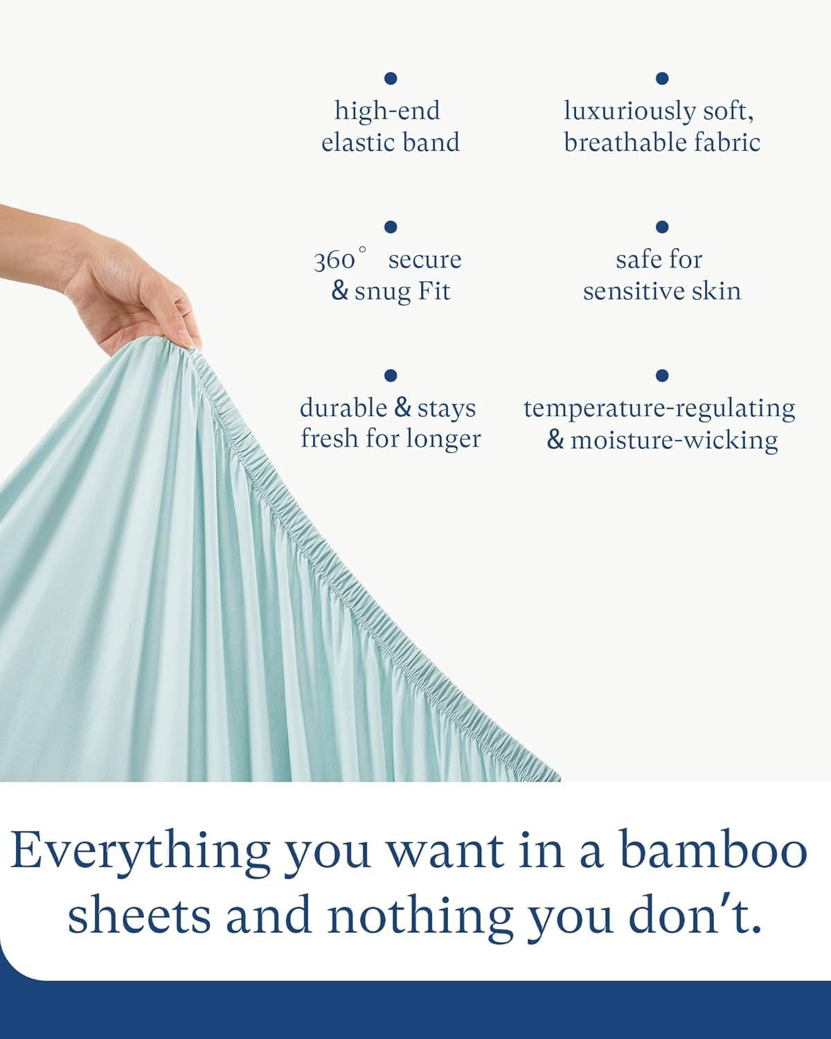 Supersoft Pack 'n Play Sheets - Premium Bamboo Viscose Mini Crib Sheets, 5'' Deep Pocket, 2-Pack - Neutral for Boys & Girls