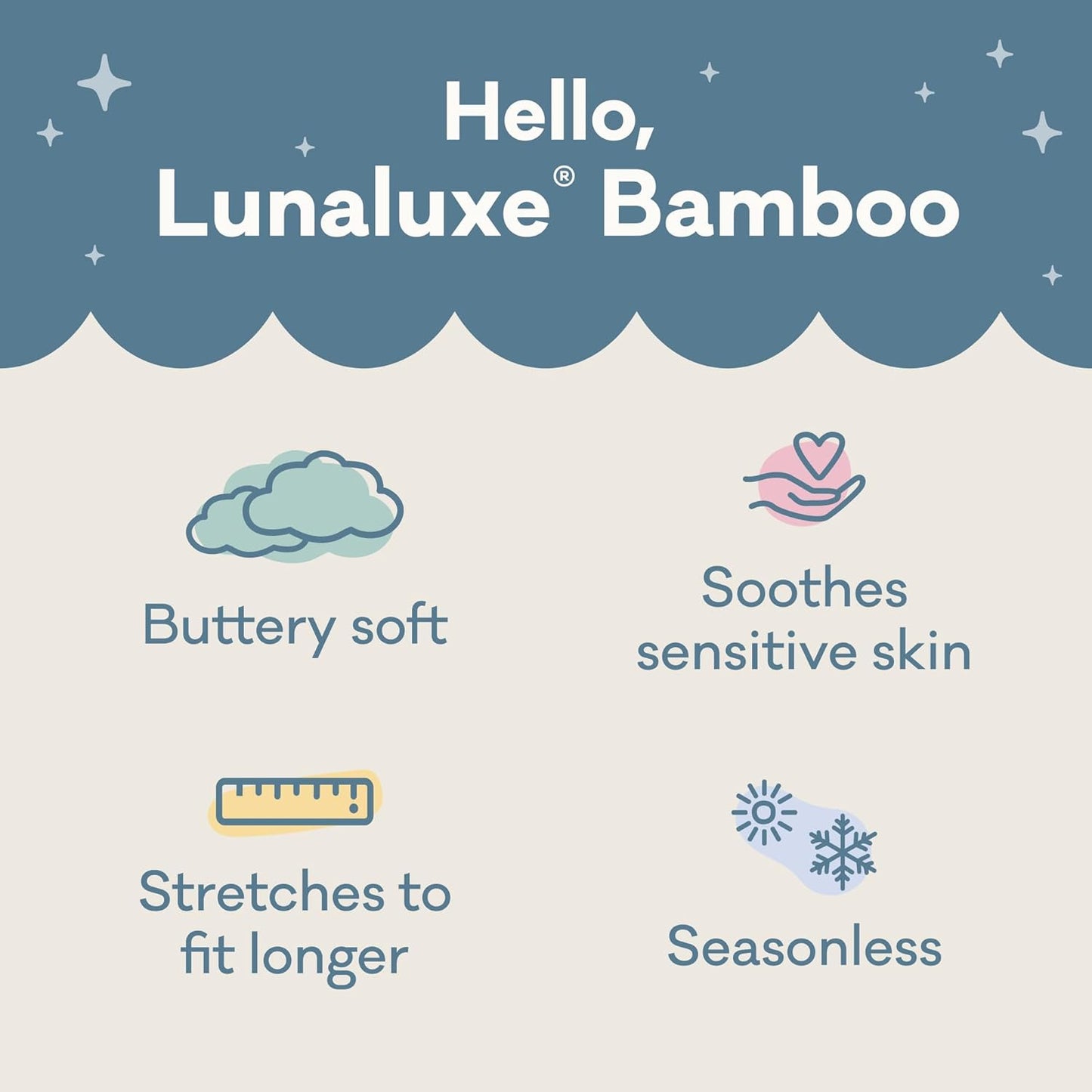 Little Sleepies Two-Piece Pajama Set for Boys & Girls, Soft Viscose from Bamboo Toddler Pajamas for Kids, Family Matching PJs