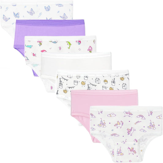 Bellabu Bear Girl's Rayon from Bamboo Underwear 7-Pack