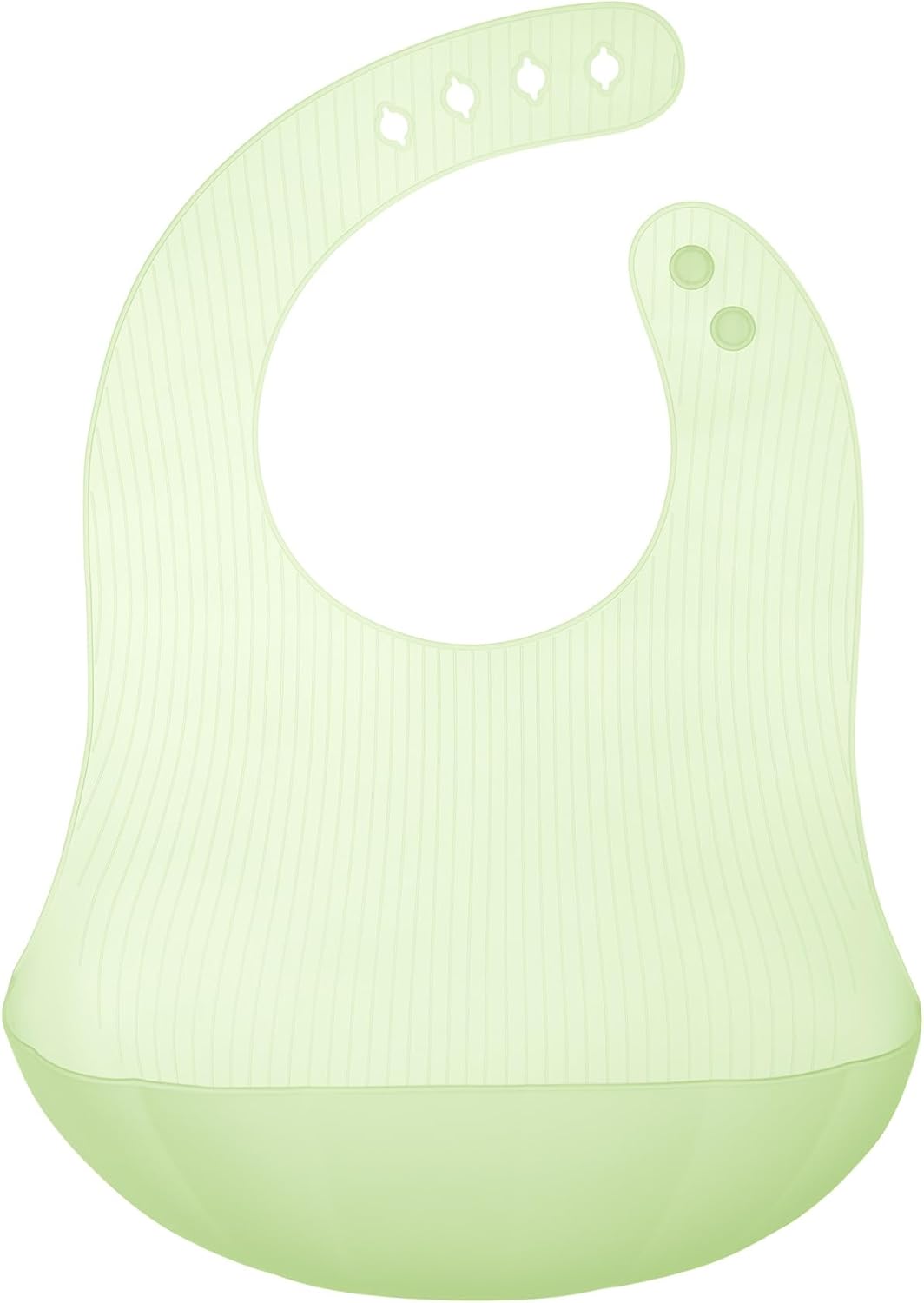 Olababy Fold N Go Silicone Baby Bib w Travel Case | Lightweight Design Eases Pressure Bruising for Infants & Toddlers
