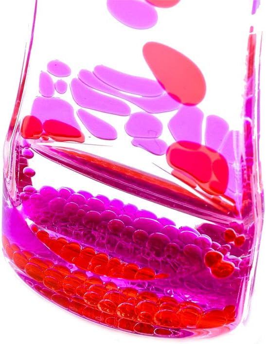 YUE Action Liquid Timer 2 Pack/Liquid Motion Bubbler Timer for Calming Sensory Toys, Autism Toys,Fidget Toy, Children Activity, Desk Toys,Novelty Gifts, Holiday Stocking Stuffers (Green+Red Set)