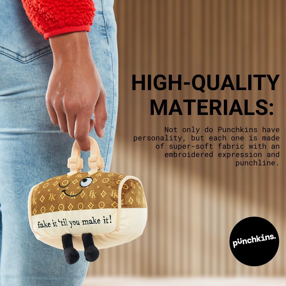 Avocado Foodie Plushie, Funny Pun Meme Gag Gift, White Elephant, Stocking Stuffer Present, Great for Emotional Support, Fun Desk Accessory, Weighted Base for Display