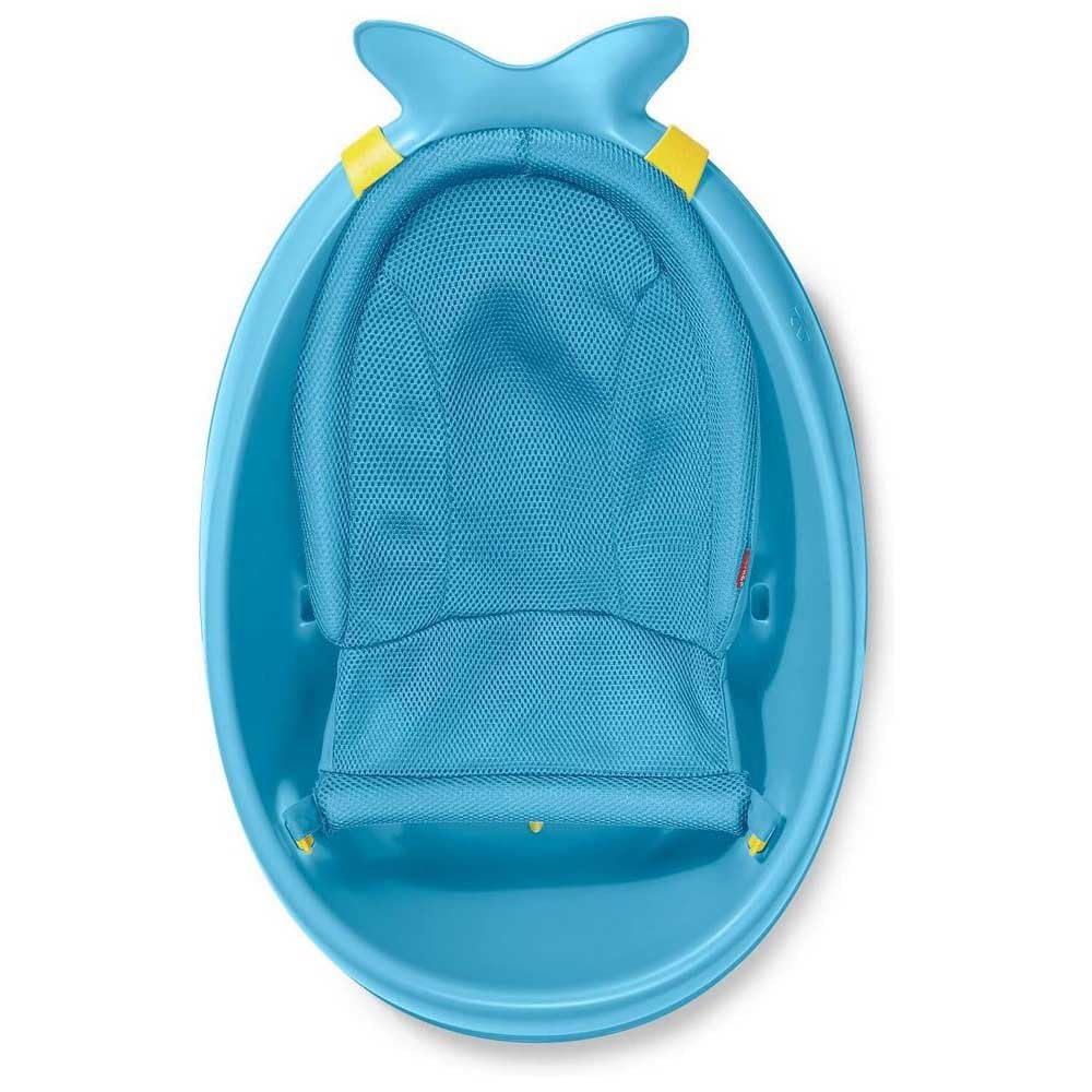 Skip Hop Infant Bath Tub 3-Stage Grow With Baby Smart Sling MOBY Bathtub Blue Age 0+