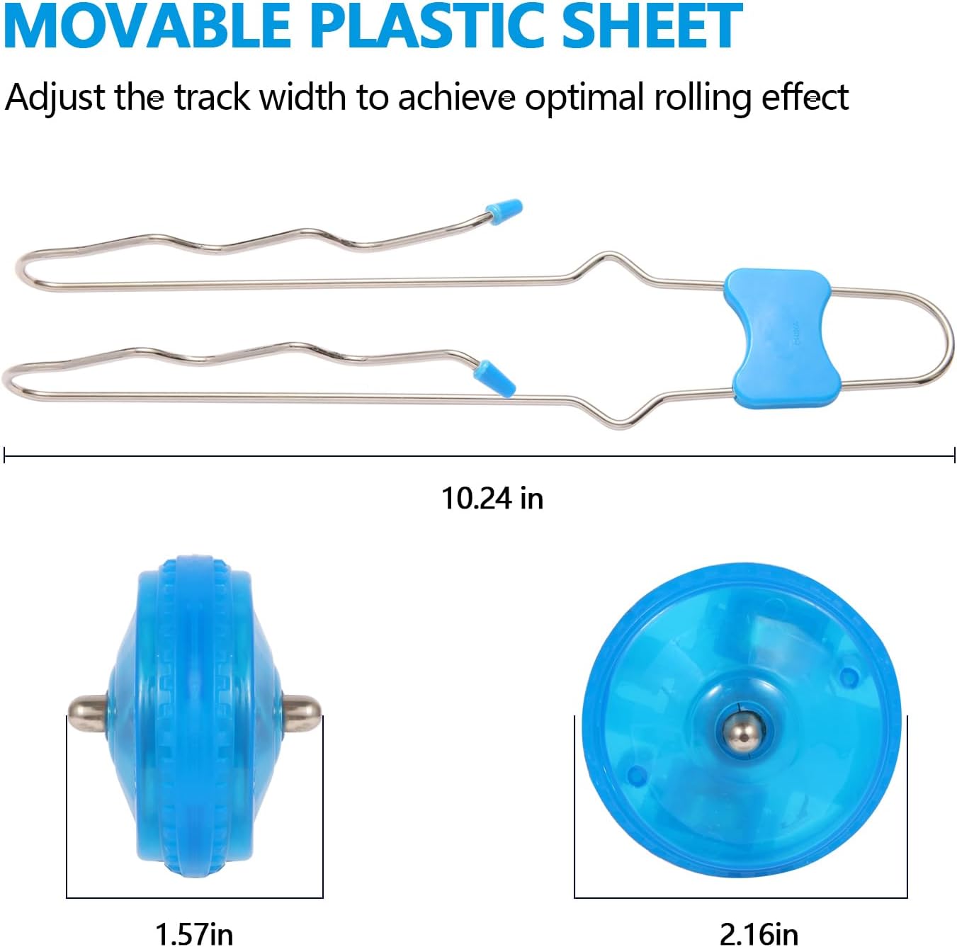 Retro Kids Light Up Gyro Wheel Set - includes 3 10-Inch Track Twisters, Spinning and Light Combo, to Capture Kid's Attention, Ideal for Easter, Birthdays, Christmas, and More