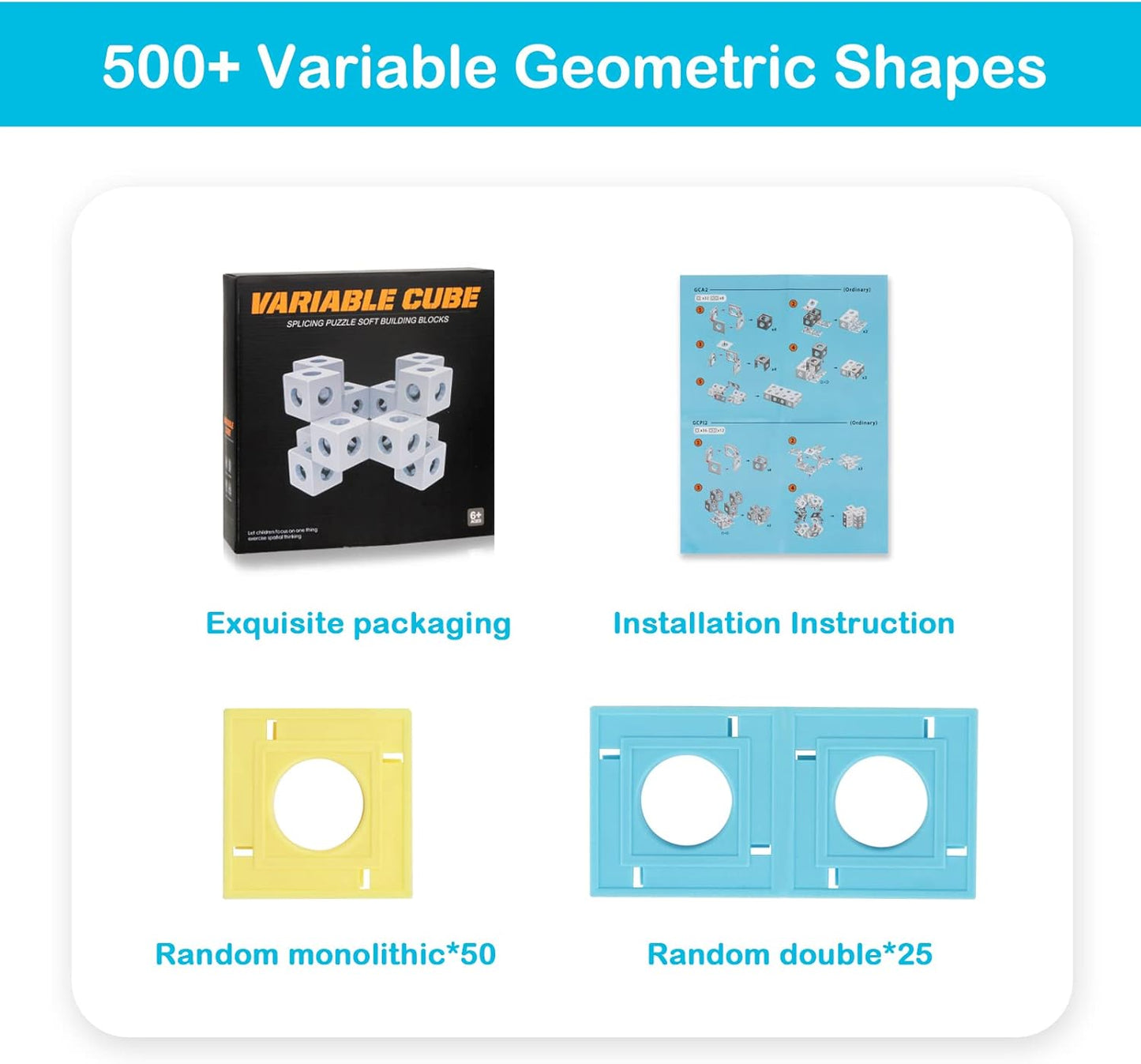 Fidget Toys Kids Building Bocks: 3D Puzzles Boxes Infinity Toy STEM Magic Cubes Cool Stuff Gadgets Birthday Gifts for Ages 12 13 14 15 16 17 18 Year Old Boys Girls Christmas Stocking Stuff Gift Toys