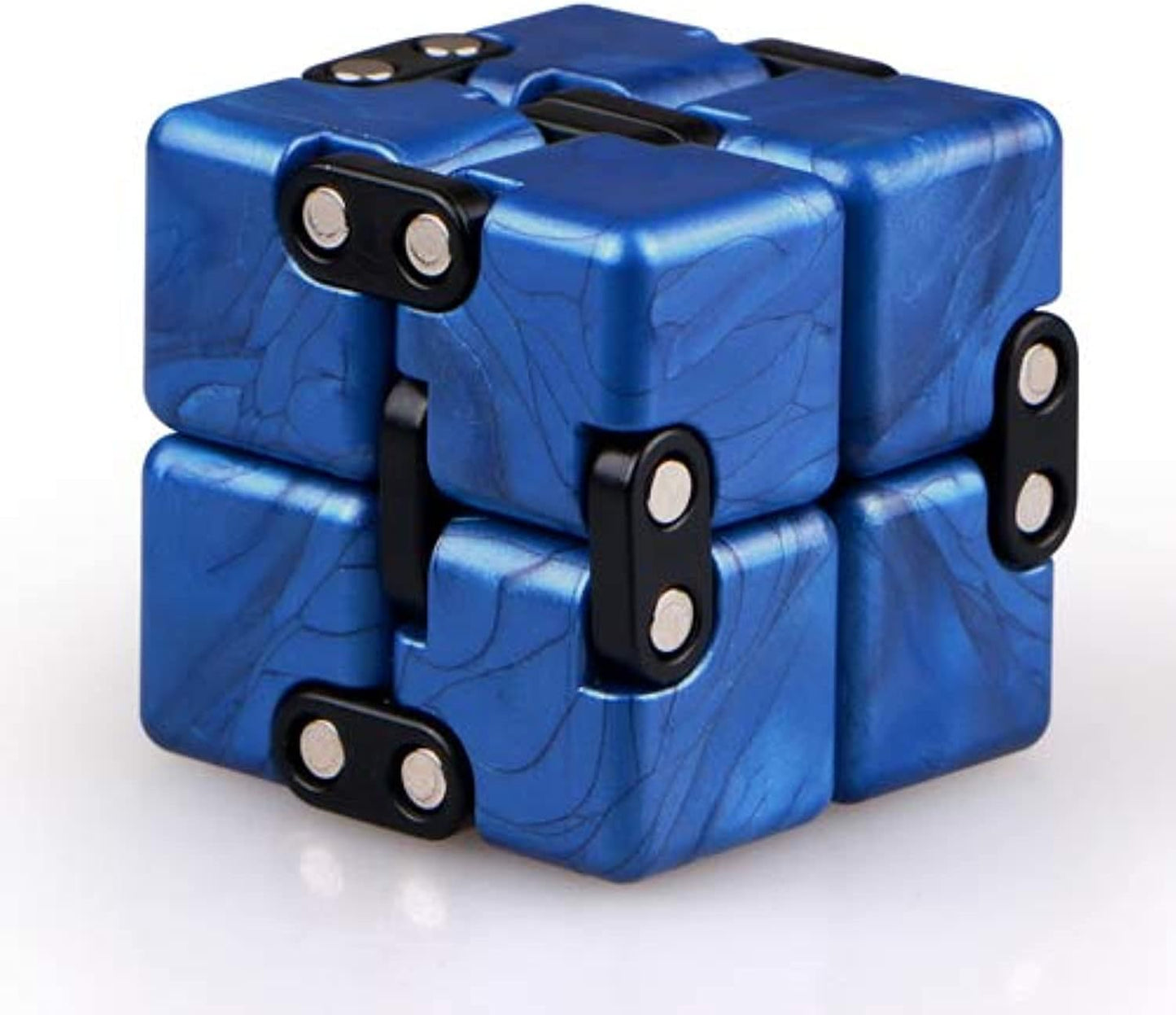 QIYI Little Golden Elephant Upgraded Infinity Cube Fidget Toy,Cool Mini Gadget Best for Stress and Anxiety Relief and Kill Time, Special Designed Texture Artistic and Fashion(Sapphire)