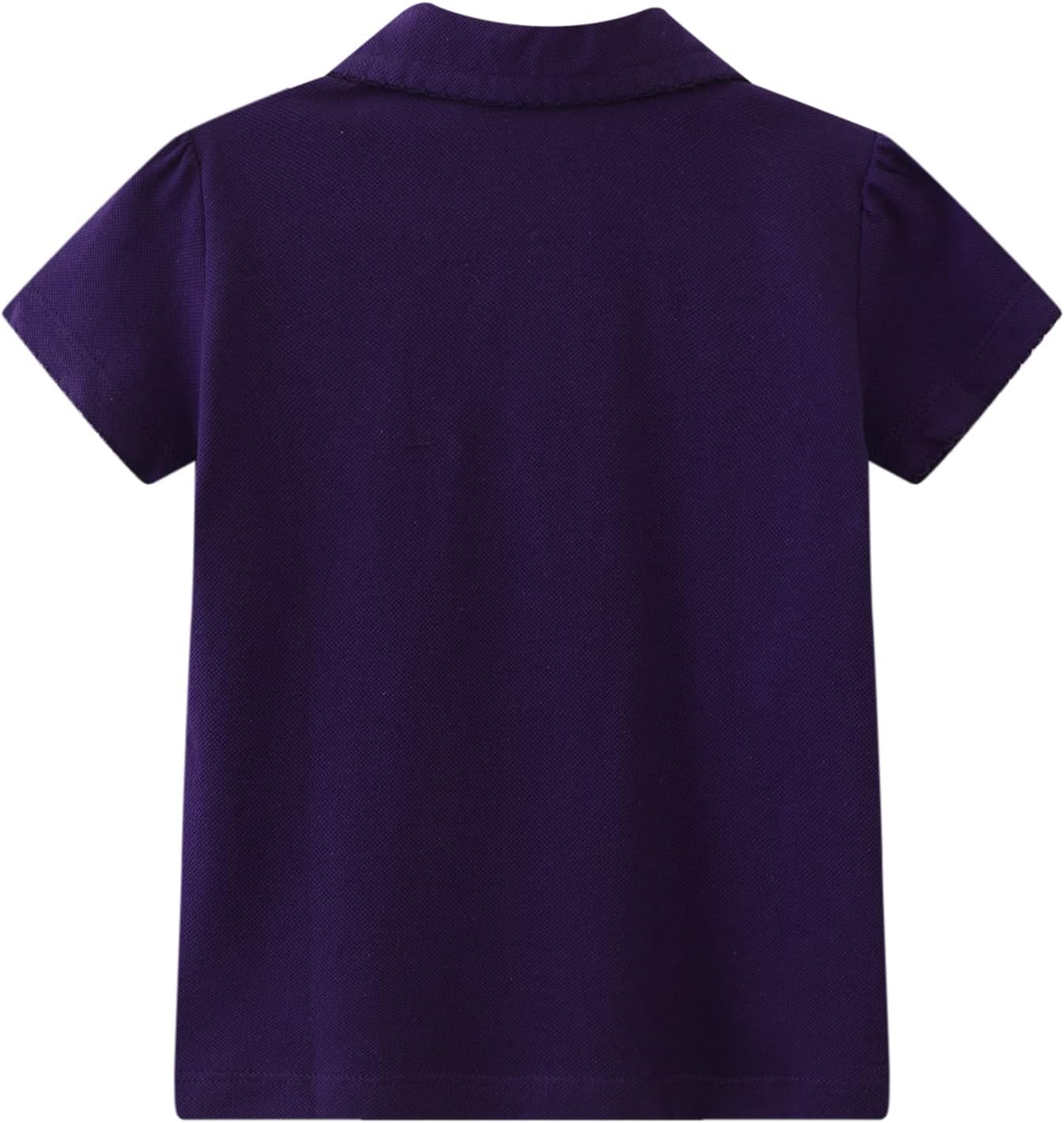 HILEELANG Girls' Tees Ruffle Short Sleeve T-Shirt Cotton Casual Graphic Summer Crewneck Tunic Tops